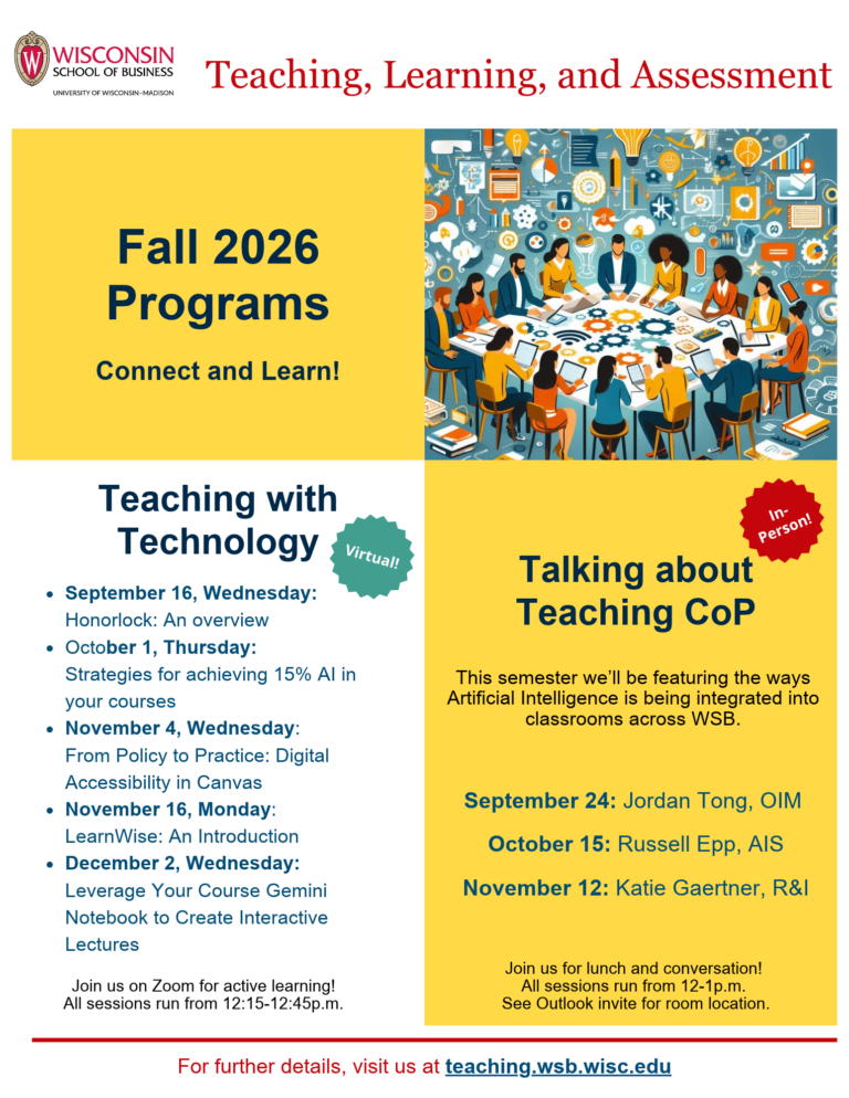 Fall 2026 programs flyer