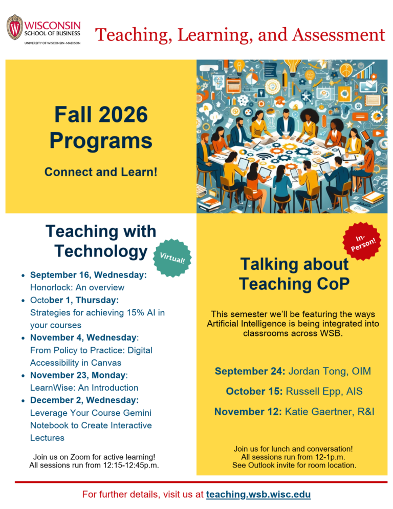 Fall 2026 program flyer